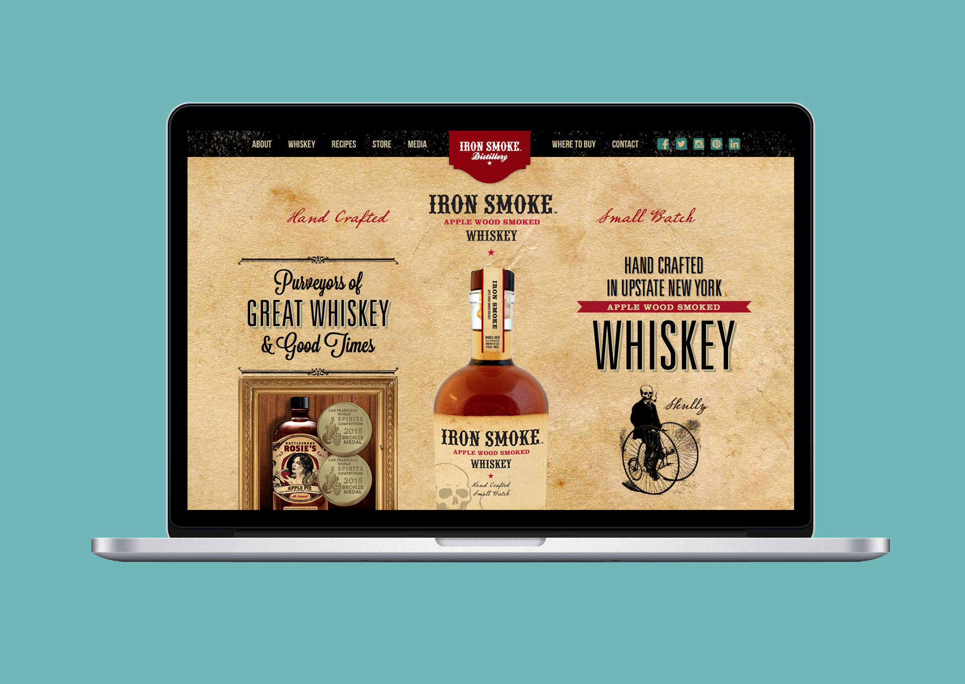 Iron Smoke Whiskey Website