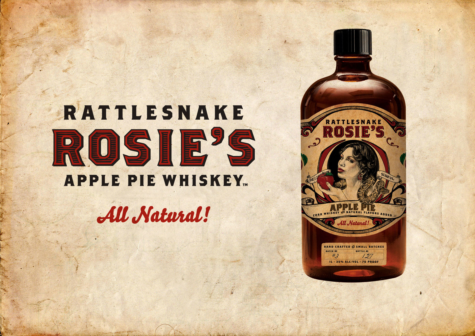 Rattlesnake Rosie's Bottle & Branding